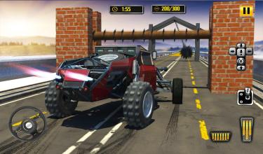 Deadly Car Crash Engine Damage: Speed Bump Race 18截图1