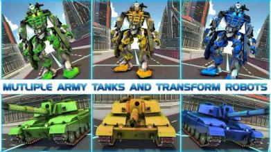 Transforming Robot Tank Simulator US Army War Game截图3