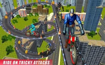 Real Superhero BMX Rider Racing Game截图1