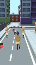 Toast Girl Run - 3D Anime Runner截图2