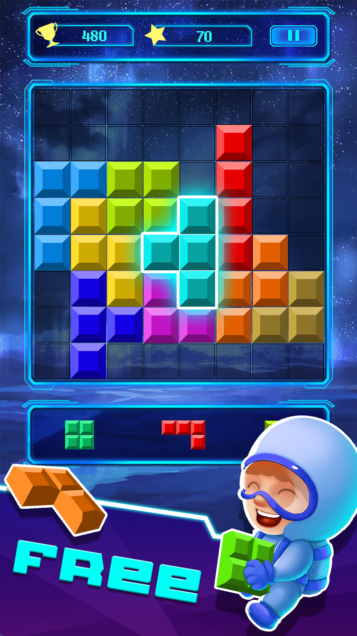 Classic Tetris Block Puzzle Brick Breaker Blitz截图1