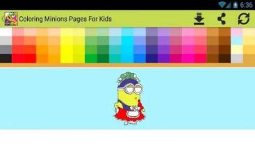 Coloring Minions Pages For Kids截图3