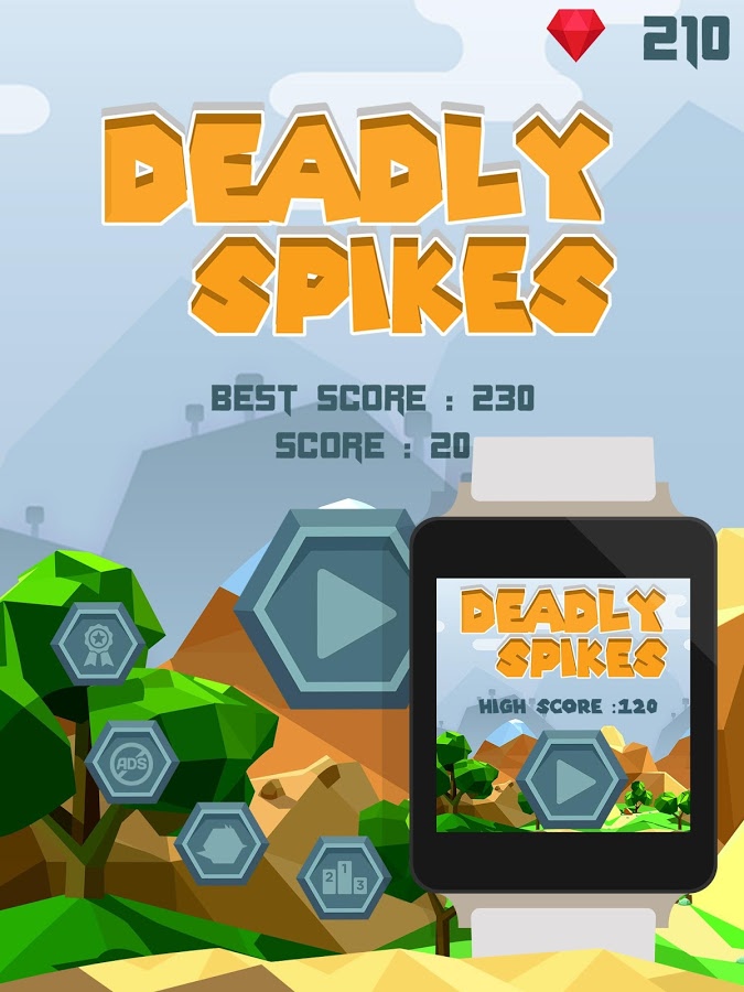 Deadly Spikes - Android Wear截图2