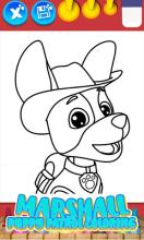 Marshall Puppy Patrol Coloring - Paw Dogs Pictures截图2