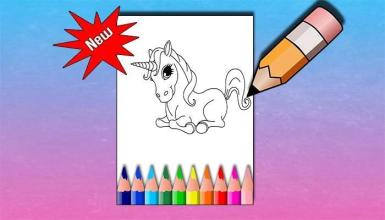 Unicorn Coloring Easy截图4