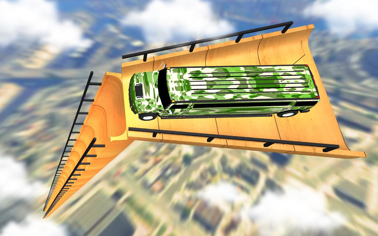 Army Mega Ramp Car Racing: US Army MegaRamp Truck截图3