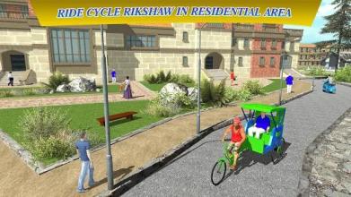 Cycle Rickshaw Driving Simulator 2018: Tuk Tuk Sim截图4