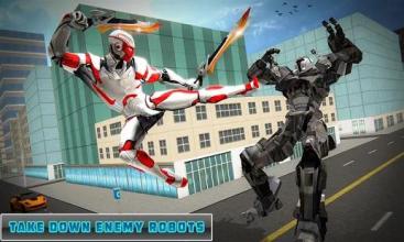 Dual Sword Hero Robot Transforming Battleground 3D截图2