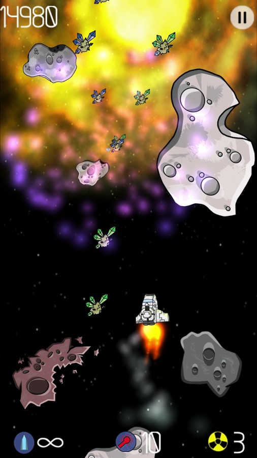 Phoenix Asteroid Run FREE截图2