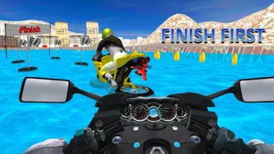 water surfing Motorbike Race Adventure截图1