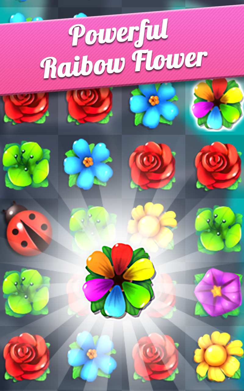 Flower Crush Match 3截图2