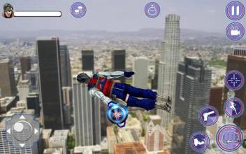 Captain Superhero Flying Robot Survival Mission截图4