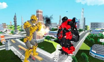 Futuristic Robot Transforming Gorilla Attack City截图5