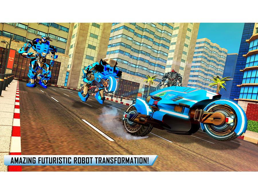 US Police Transform Cop Robot Bike Pigeon Game截图3