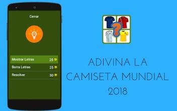 Adivina la Camiseta Mundial 2018 - Quiz Juego截图4