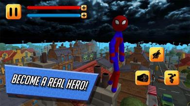 Stickman Spider Hero 3D截图3