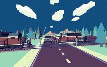 Retro railroad crossing - Ultimate train sim截图1