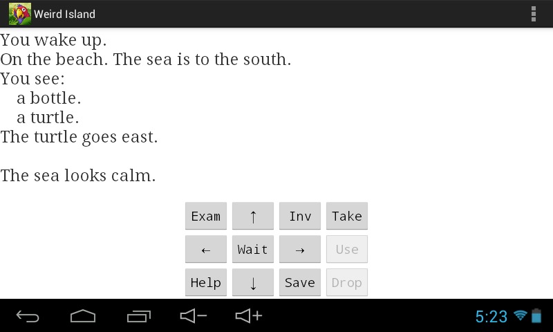 Weird Island text adventure截图5