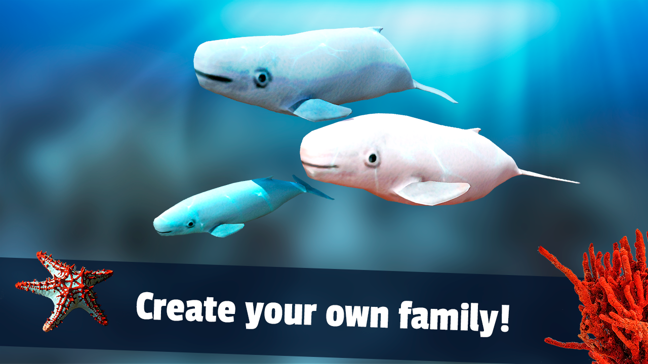 Beluga Whale Simulator - Underwater Life 3D截图5