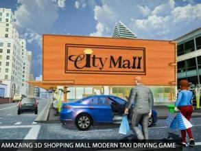 Shopping Mall Radio Taxi: Car Driving Taxi Games截图1