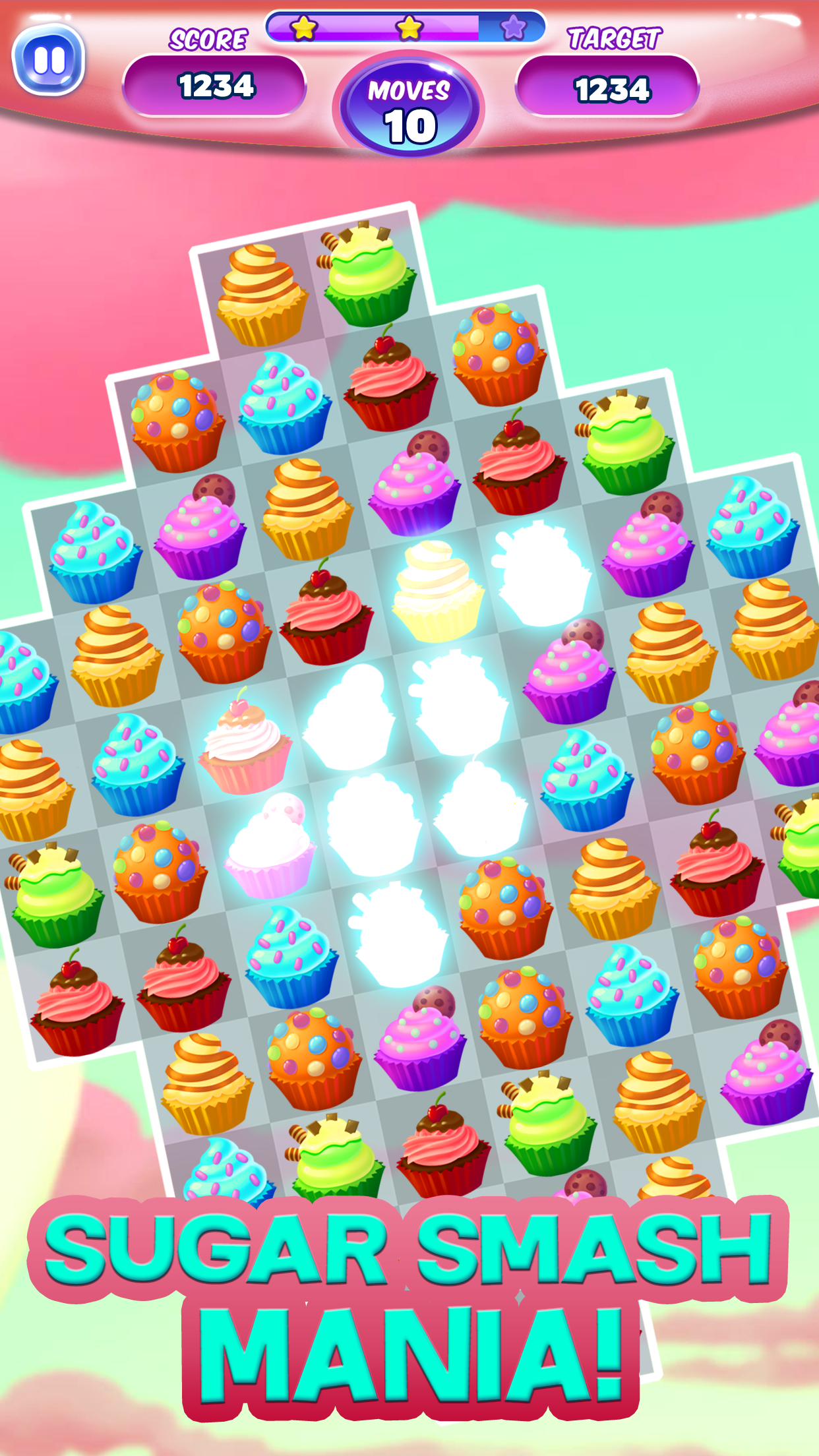 CupCake Jam Match 3截图2