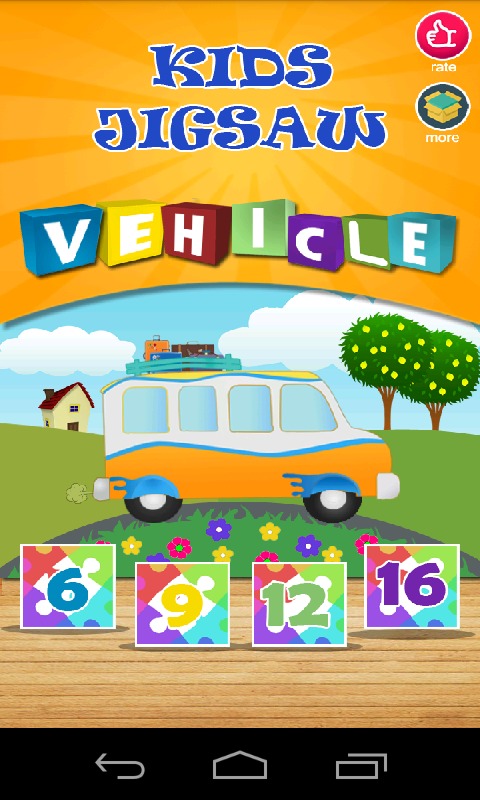 Kids Jigsaw Puzzle - Vehicle截图1