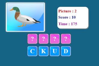 Jungle Animals Spelling Game截图3