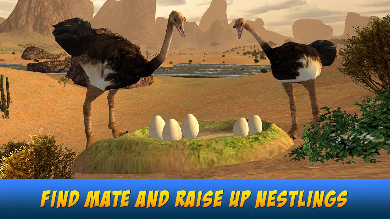 Ostrich Bird Simulator 3D截图3