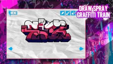 Draw Spray Graffiti Train截图1