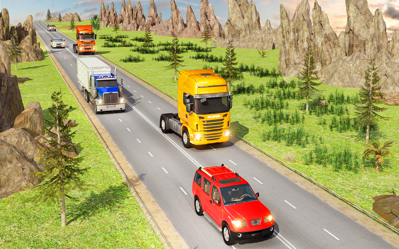 交通公路卡车赛车 - 卡车驾驶截图5