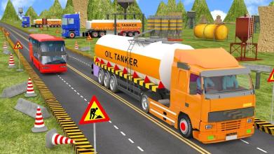 Liquid Oil Tanker Transport Cargo Drive Game截图2