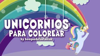 Unicornios para colorear y pintar截图4