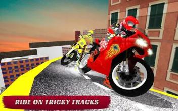 Rooftop Tricky Bike Stunts 3D截图3