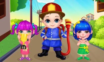 Super Kids Fireman Rescue Game截图5