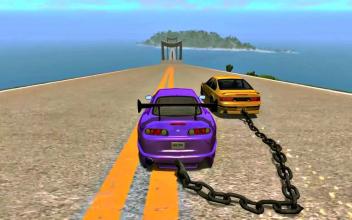 Chained Cars Traffic Racer Chain Break Stunt Game截图4