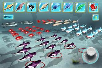 Underwater Sea Animals Kingdom Battle Simulator截图5