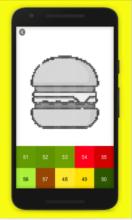 Fast Food Pixel Art - Color by number截图1