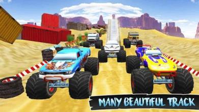 Drive Monster Trucks Ahead - Trucker Path Stunts截图3