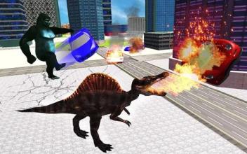 Dinosaur Rampage VS Robots City War截图4