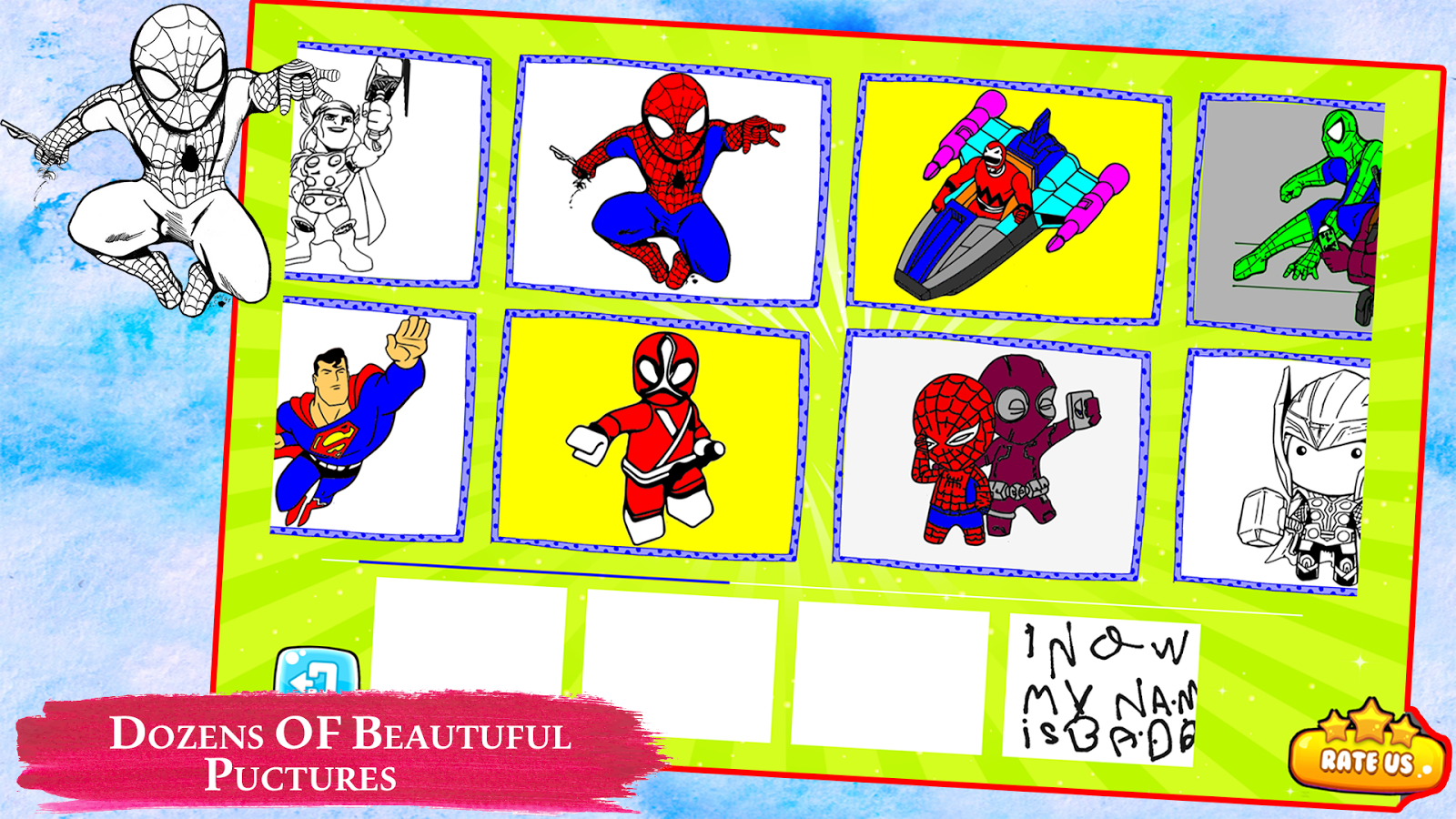 Superheros Coloring Book for kids截图5