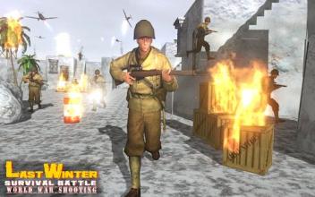 Last Winter Survival Battle : World War Shooting截图1