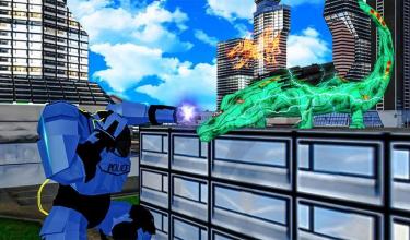 Robot Crocodile City Attack : Futuristic Robot War截图3