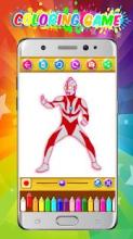 coloring UltraMan Zero Fan截图2