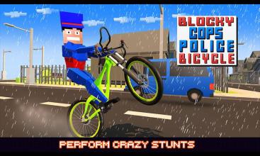 Blocky Cops Police Bicycle截图3