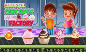 Colorful Cupcake Maker Factory: Bakery Shop Games截图2