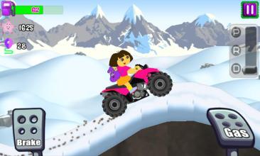 Super Dora Hill Racing : dora game free for kids截图2