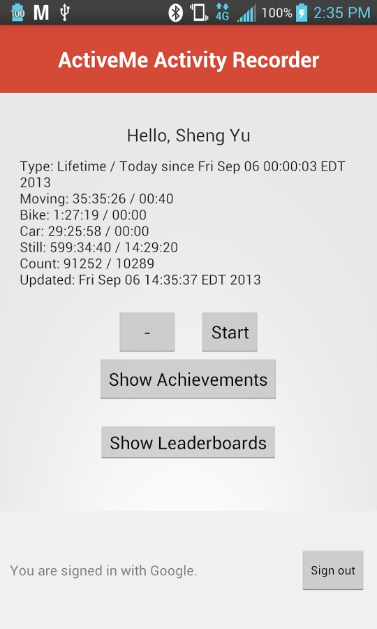 ActiveMe Activity Recorder截图2