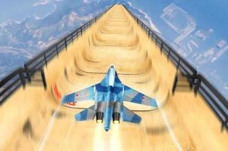 Jet Airplane on Mega Ramp: Mid Air Flying Stunts截图4