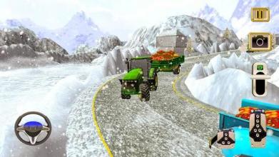 Offroad Snow Truck Driving:Fruits Transporter截图5