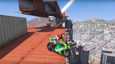 Super Hero Extreme Bike Stunt Subway Master截图2